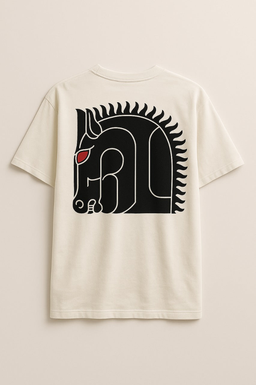 Oversized tee shirt-backside